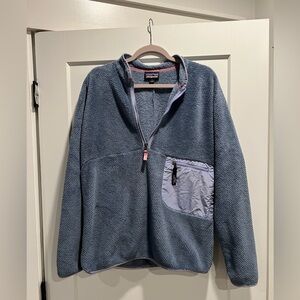 Patagonia Women's Zip-Up Jacket in Blue and Gray